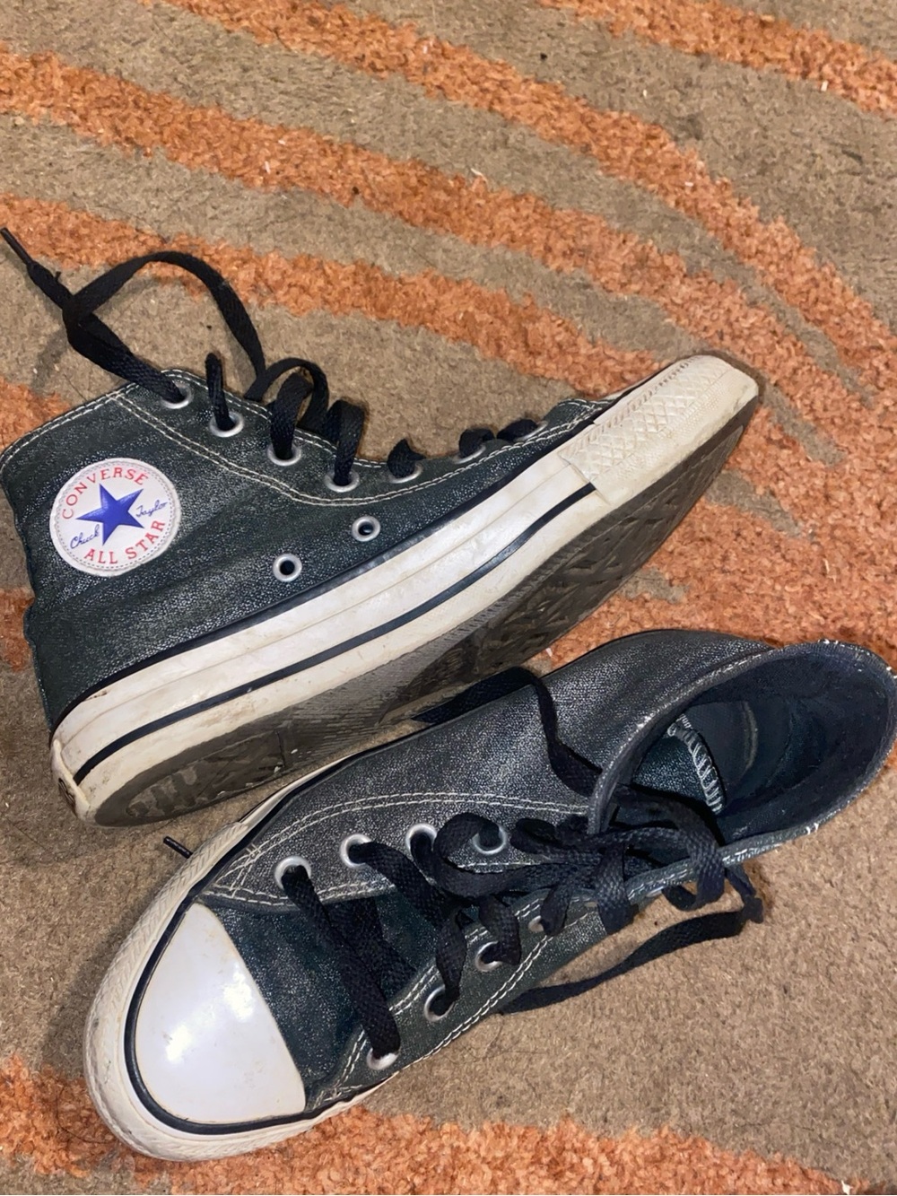 Charcoal Denim size 6 Converse Chuck Taylor All Star High Top Sneakers